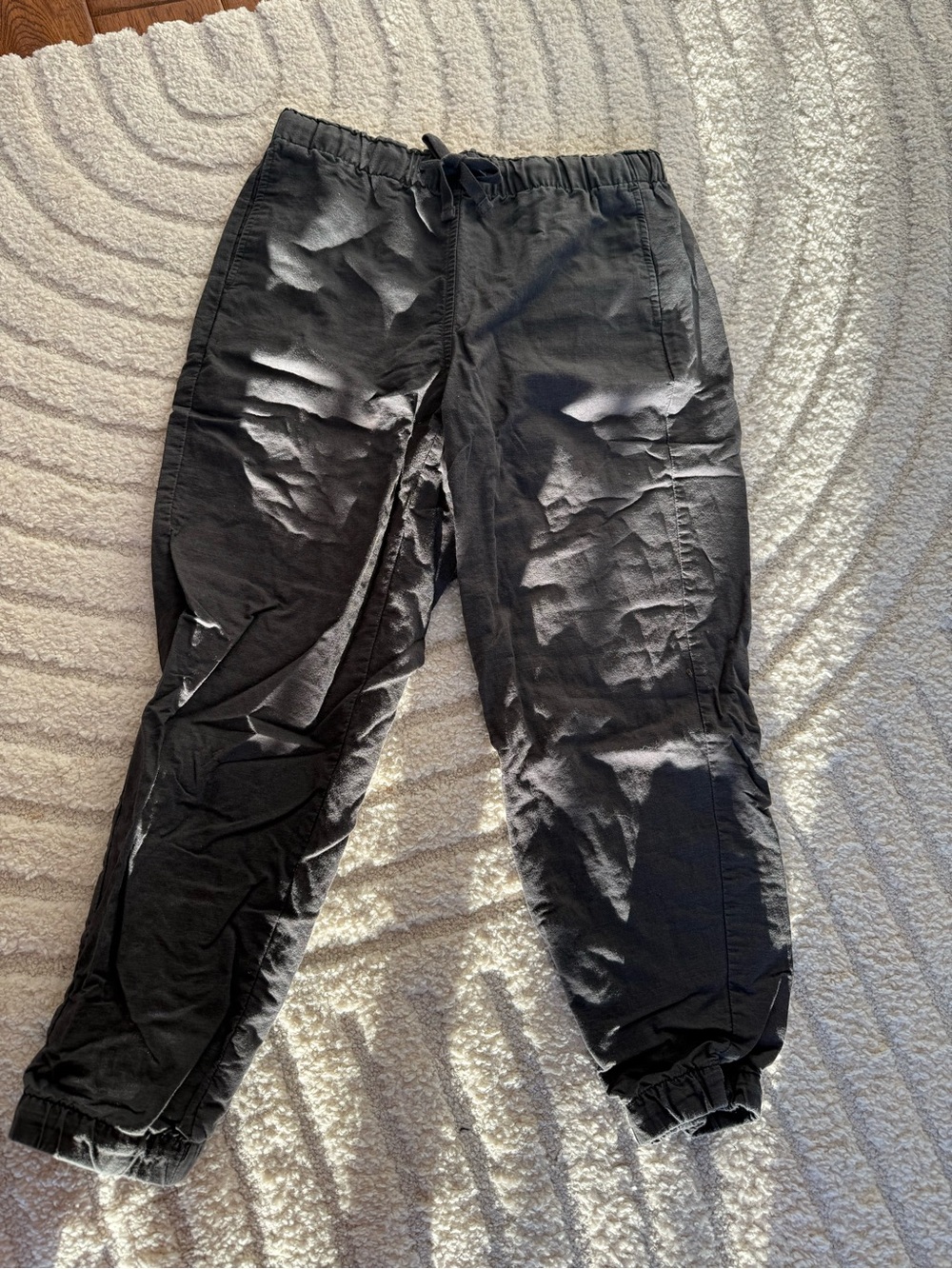 Eddie Bauer Black Drawstring Jogger Pants